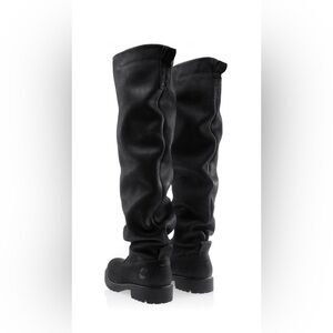 Telfar Black Over the Knee Boots